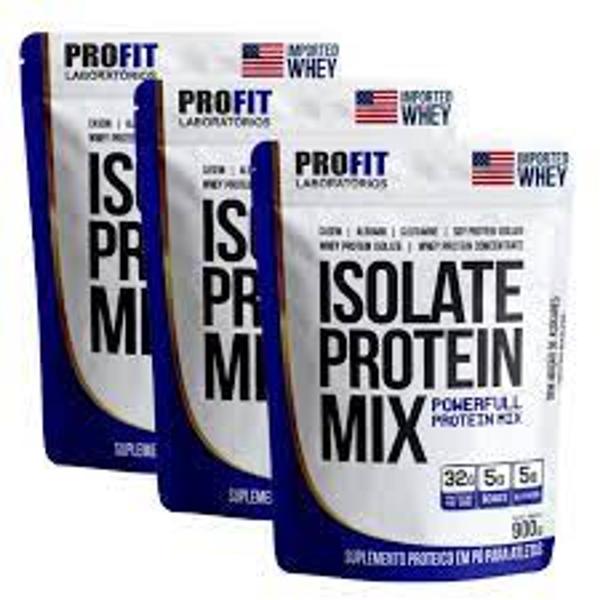 Imagem de 03x Isolate Protein Mix proteínas em sachê de 900g Profit Laboratorios