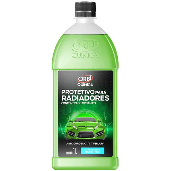 Imagem de 04 Aditivos Verde Agua do Radiador Sistema de Arrefecimento Pronto para Uso Orbi