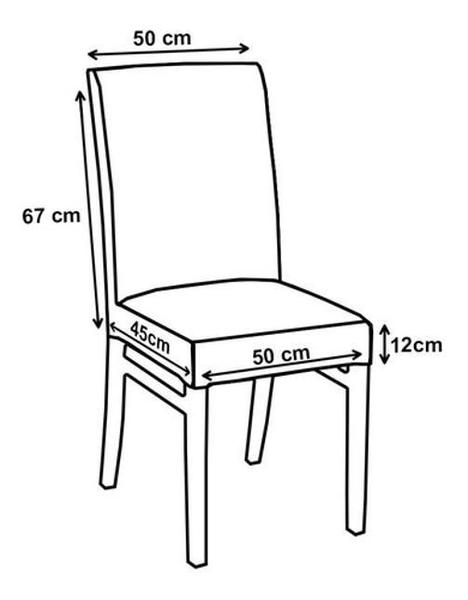 Imagem de 04 Capas Cadeira Jantar Malha Gel Com Elástico - Estampa 04