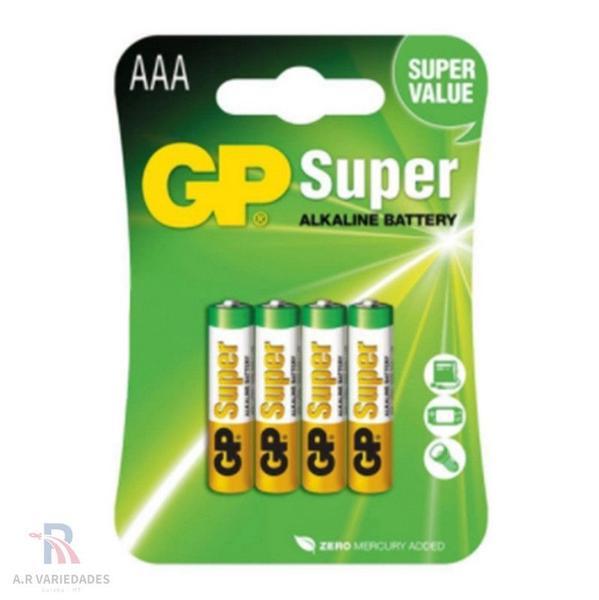 Imagem de 04 Pilhas Aaa Alcalina Gp Super - alkaline potente