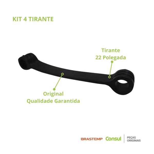 Imagem de 04 Tirante Lavadora Brastemp Consul Preto Original