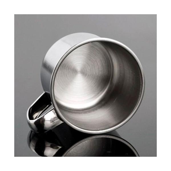 Imagem de 05 Caneca Inox Capacidade 300ml N8 Tomar Café Leite Servir