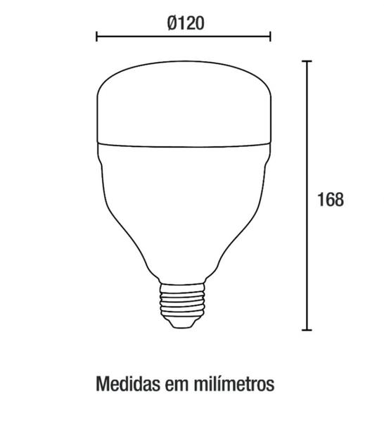 Imagem de 05 lampadas led t120 e27 50w 4000lm 100-240v 6500k blumenau