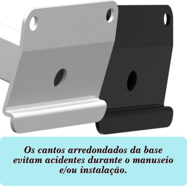 Imagem de 05 SUPORTES REFLETOR BASE INCLINADA BRAÇO 20 cm 05 CJ