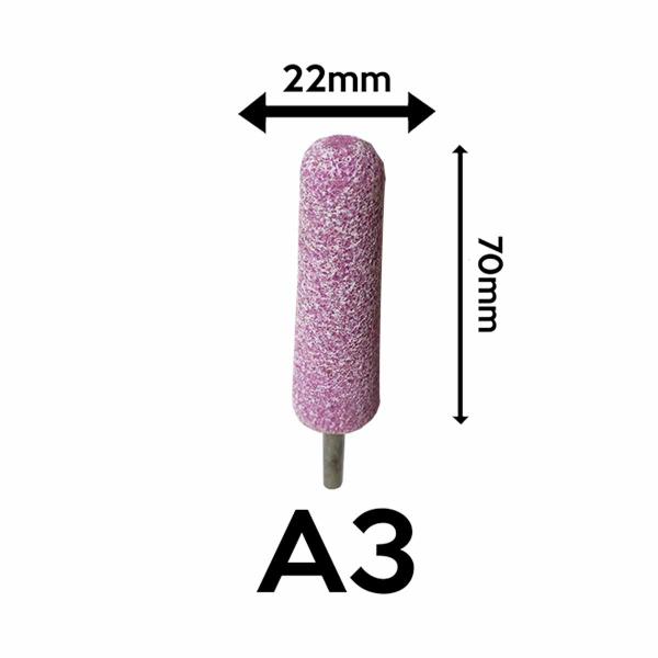 Imagem de 05 Un Ponta Montada Rosa para Retifica A003 Haste 6,4 ICDER