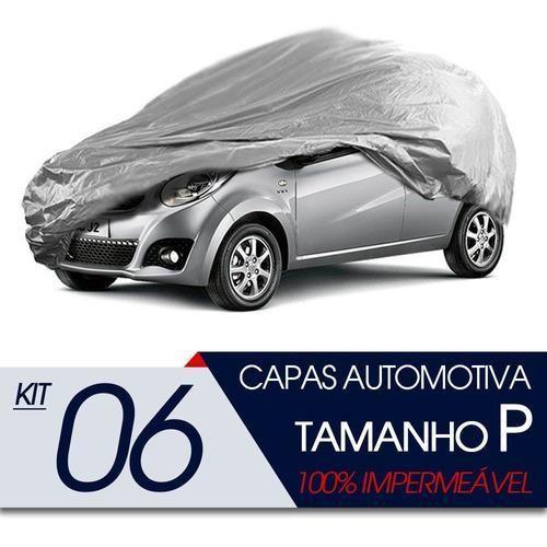 Imagem de 06 Capas Automotiva Forrada Proteção Impermeável P Oferta