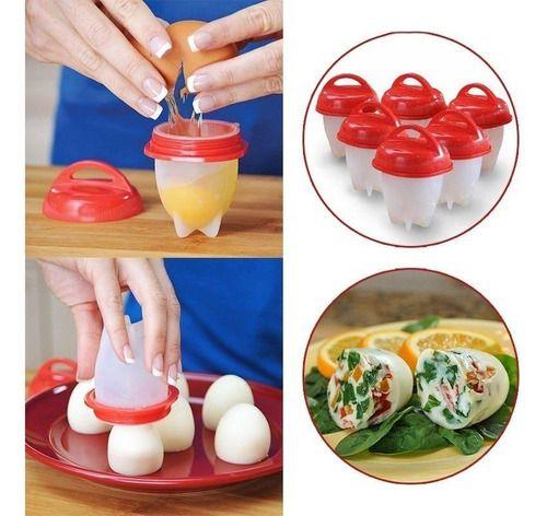 Imagem de 06 Mini Formas Para Fazer Ovos Cozidos Egglettes Cozinha