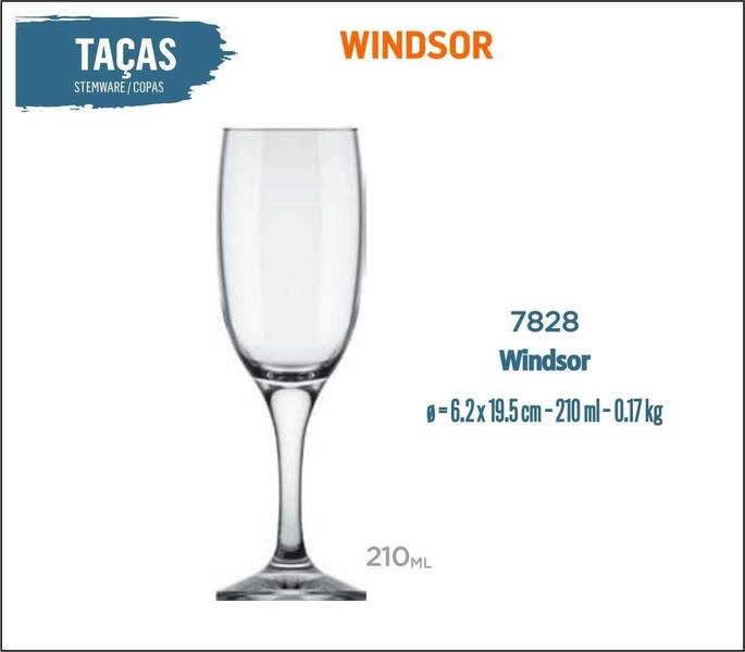 Imagem de 06 Taça Windsor 210Ml - Champanhe Espumante Frisante