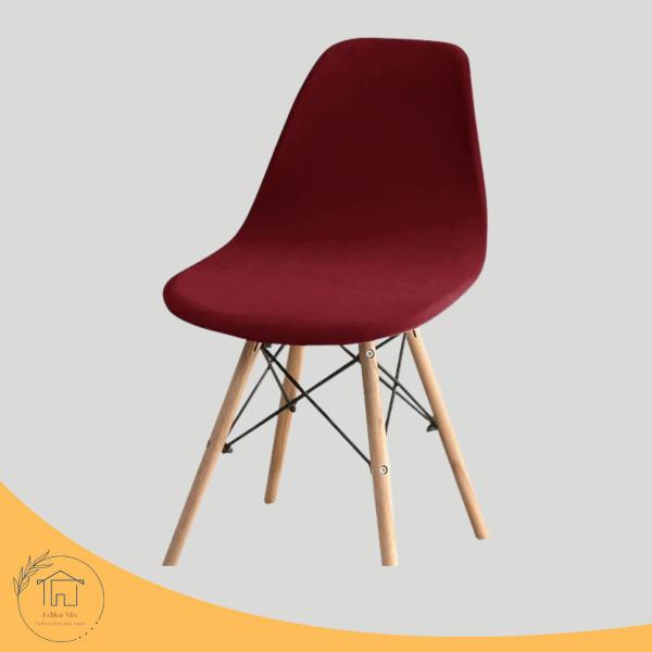 Imagem de 08 Capas De Cadeira Charles Eiffel Nordic Eames Luxo Sala Quarto Malha Gel Premium Moderna