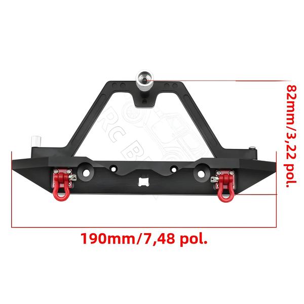 Imagem de 1/10 RC Crawler Axial SCX10 SCX10 II Metal Bumper Spare 1.9 "Pneu Peças De Atualização