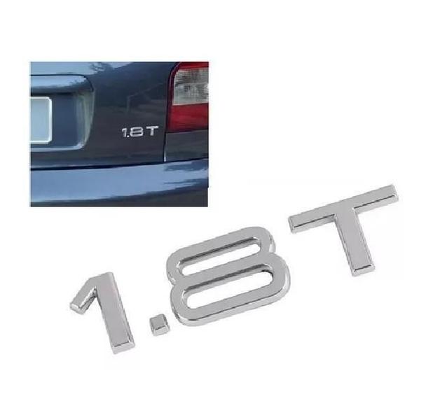 Imagem de 1 Adesivo Emblema 1.8T 1.8 T Cromado Audi Golf Bora