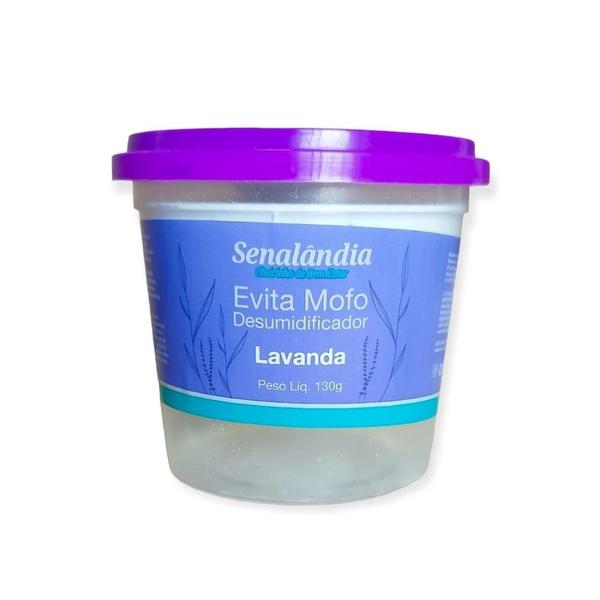 Imagem de 1 Antimofo Lavanda Desumidificador Armário de 130g + 1 Sachê Lavanda Grande 25g - Envio Já