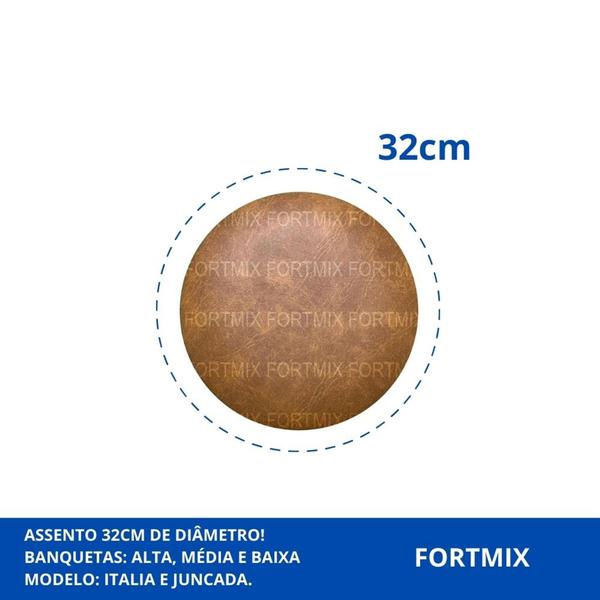 1 Banqueta Alta Para Cozinha Gourmet Americana Bistrô - Preta - FORTMIX Imagem de 1 Banqueta Alta Para Cozinha Gourmet Americana Bistrô - Preta