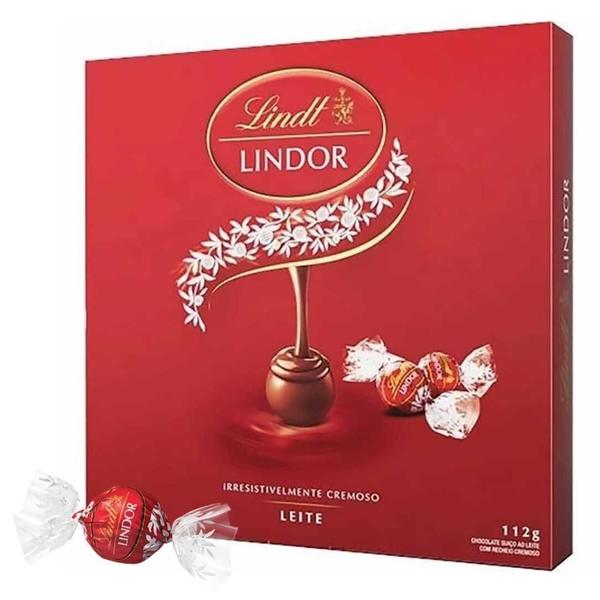 1 Caixa De 112G, Bombom De Chocolate Suiço Lindt Lindor Imagem de 1 Caixa De 112G, Bombom De Chocolate Suiço Lindt Lindor