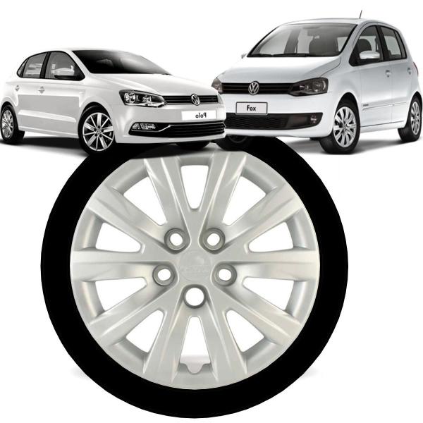 1 Calota Fox Polo 2004 ate 2015 Aro 15 Polegadas Parafuso 5 Furos
