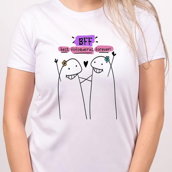 1 Camiseta Bonequinho Flork Meme BFF Best Fofoqueiras Forever Camisa Divertida Camisa e Camiseta Esportiva Magazine Lucioborges
