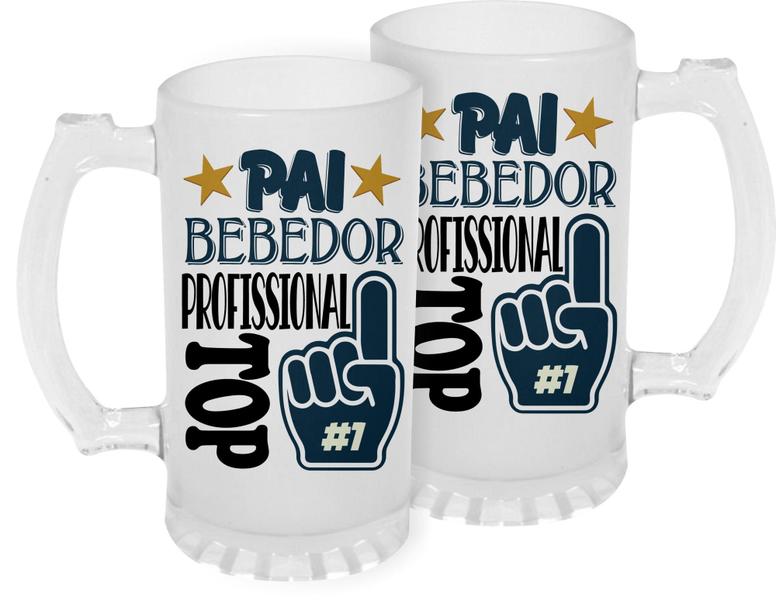 Imagem de 1 Caneca Chopp Dia Dos Pais, Vidro Jateado 475 ML