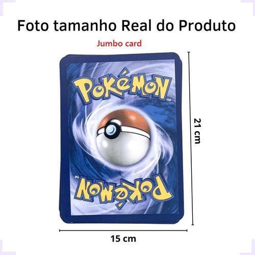 Imagem de 1 Carta Pokémon Grande 21X15Cm Brilhante Vmax Gx Cards Raro