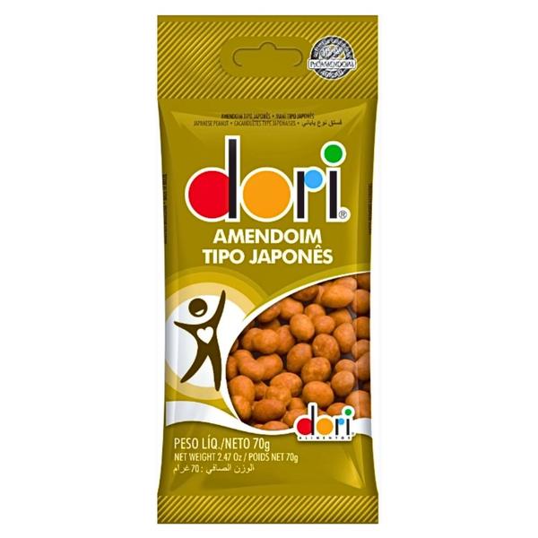 1 Cx com 30un Amendoim Japonês Dori 70g - Dori Alimentos S.A Imagem de 1 Cx com 30un Amendoim Japonês Dori 70g
