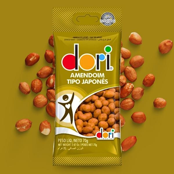 1 Cx com 30un Amendoim Japonês Dori 70g - Dori Alimentos S.A Imagem de 1 Cx com 30un Amendoim Japonês Dori 70g