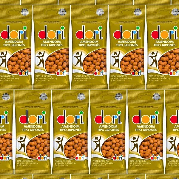 1 Cx com 30un Amendoim Japonês Dori 70g - Dori Alimentos S.A Imagem de 1 Cx com 30un Amendoim Japonês Dori 70g