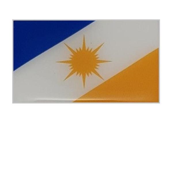 Imagem de 1 Emblema Adesivo Veiculo Moto Bandeira Estado Tocantins