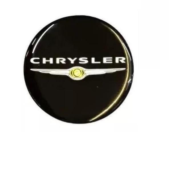 Imagem de 1 Emblema Chave 14Mm Chrysler 300C Cruiser Stratus Resinado