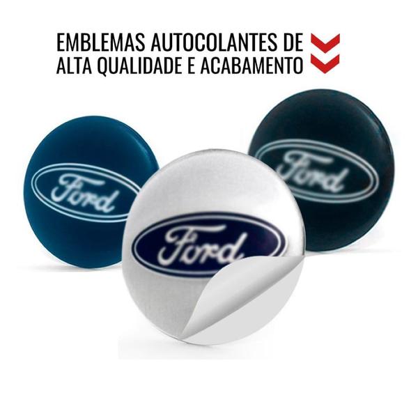 Imagem de 1 Emblema Ford Preto para Calota Elitte Aro 13 14 15