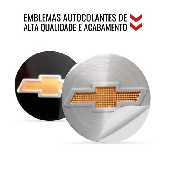 Imagem de 1 Emblema GM Preto 48 mm para Calota Aro 13 14 15