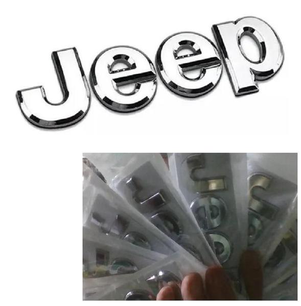 Imagem de 1 Emblema Metal Jeep Cherokee Wrangler Renegade Compass