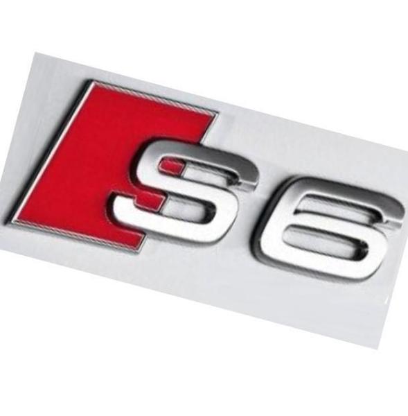 Imagem de 1 Emblema Traseiro Adesivo Metal Audi Serie 6 S6