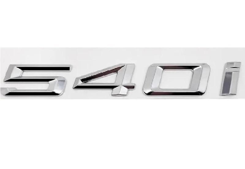 Imagem de 1 Emblema Traseiro Logo Bmw 540i Cromado Colante