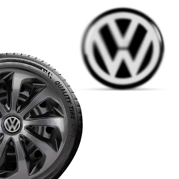 Imagem de 1 Emblema Vw Volkswagen para Calota Elitte Aro 13 14 15