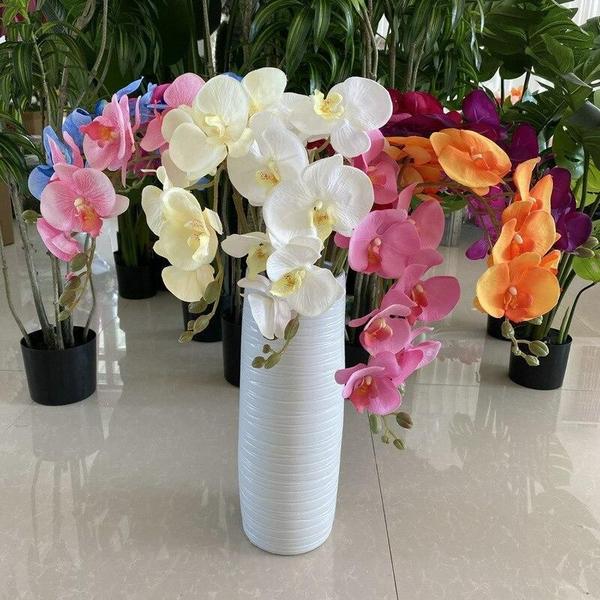 Imagem de 1 Haste De Orquídea Artificial Silicone 69Cm - Lilas