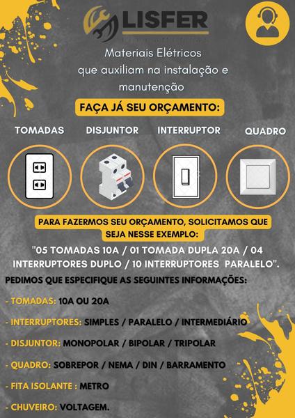 Imagem de 1 Interruptor Simples e 1 Tomada Preta 10A/250V Com Placa Habitat Black - Fame