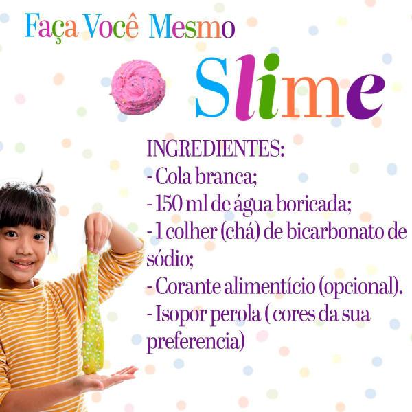 Imagem de 1 Isopor(Pérola)Bolinha Slime Puff Artesanato Colorido 250Ml