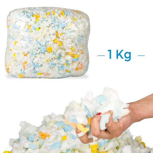 Imagem de 1 Kilo De Flocos Espuma Para Enchimento Almofada Puffs