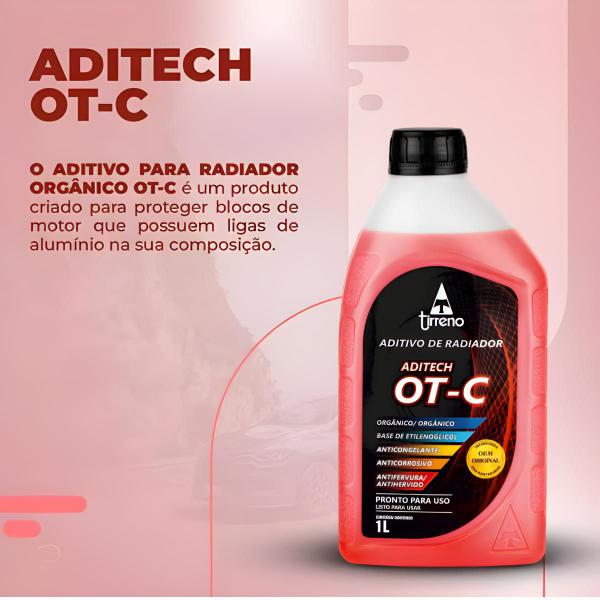 Imagem de 1 Litro Aditivo ADITECH OT-C Orgânico Pronto para Uso Tirreno Arrefecimento