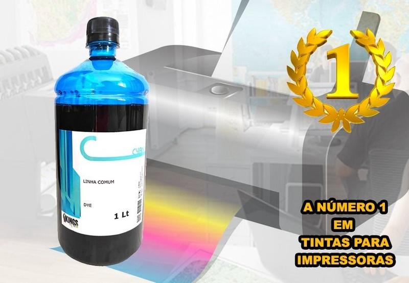 Imagem de 1 Litro Cyan Tinta Para Impressora Brother DCP-110C DCP-130C Alta Qualidade Kings Of Ink