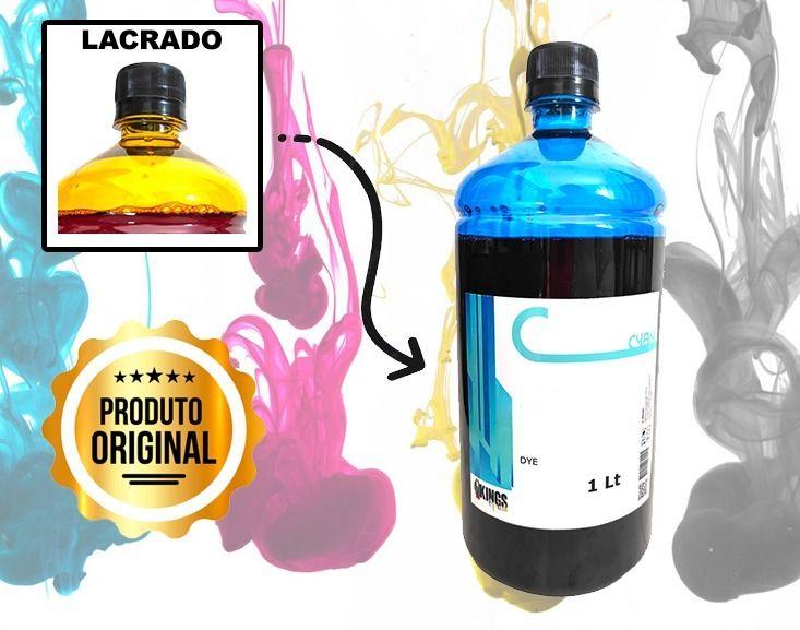 Imagem de 1 Litro Cyan Tinta Para Impressora Hp DesingJet A3+/B+ 200 250c Alta Qualidade Kings Of Ink