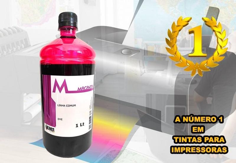 Imagem de 1 Litro Magenta Tinta Para Impressora Hp OfficeJet 5100 8010e 8020e Alta Qualidade Kings Of Ink