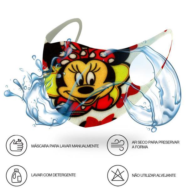 Imagem de 1 Máscara Lavável Infantil do Desenho Minnie Mouse Neoprene