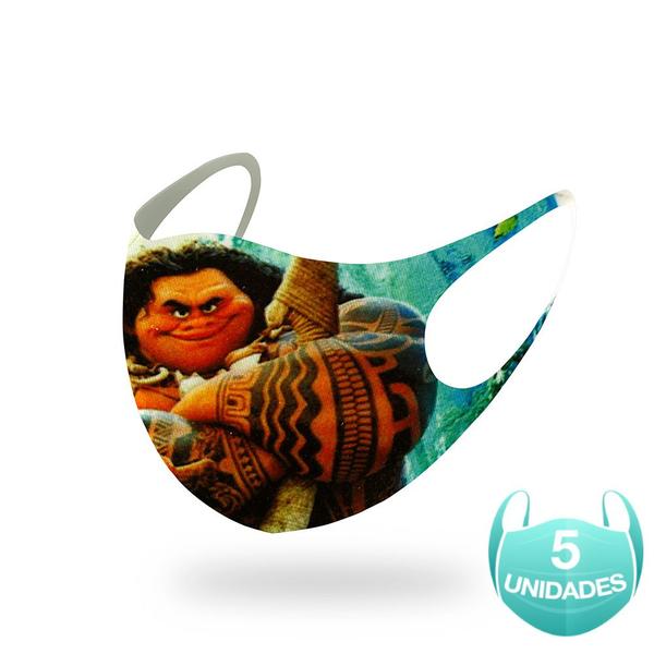 Imagem de 1 Máscara Lavável Infantil do Filme Moana Neoprene