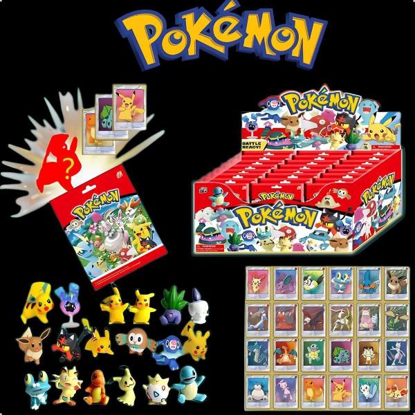 Imagem de 1 Pacote Pokémon + 1 Carta Pikachu Sua Turma Carta Brinquedo