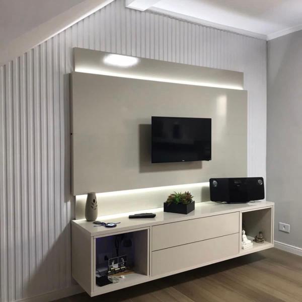 Imagem de 1 Painel Ripado Placas 3D Revestimento De Ambiente 50Cmx50Cm