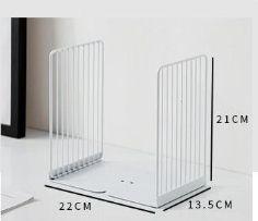 Imagem de 1 Par bookends Bookends Book Stand Support Simple Iron Desktop Non Slip Rack Shelf Holder Magazine Organizer