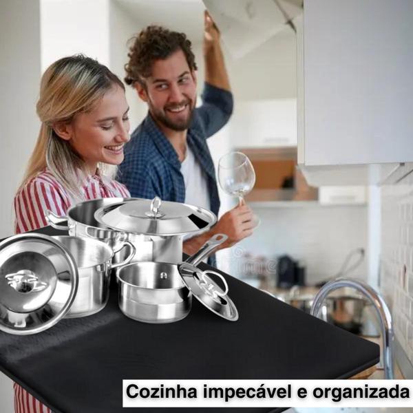 1 Pc, Base para Secagem de Taças, Bar, 70x50cm, Preto, Absorvente, Prático e Ecológico - Vila Flor Imagem de 1 Pc, Base para Secagem de Taças, Bar, 70x50cm, Preto, Absorvente, Prático e Ecológico - Vila Flor
