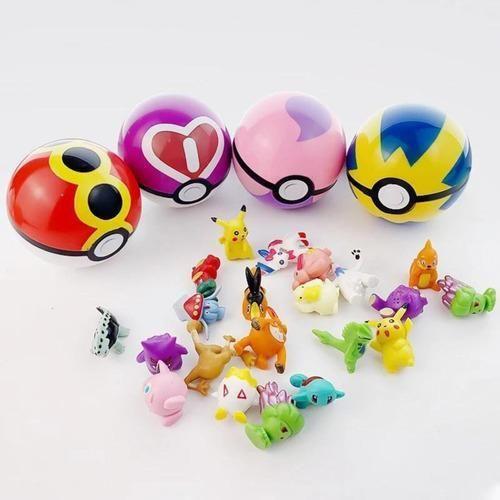 Imagem de 1 Pokebola Pokemon Brinquedo + 10 Bonecos Infantil