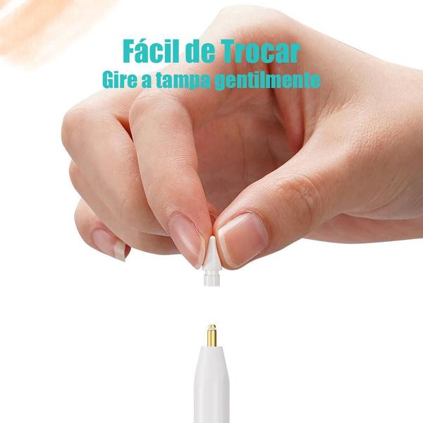 Imagem de 1 ponta para Ap. Pencil 1ª e 2ª Geração Ponta Extra de Reposição Substituição Compatível com a Caneta Ap. Pencil 1ª e 2ª Geração - HS