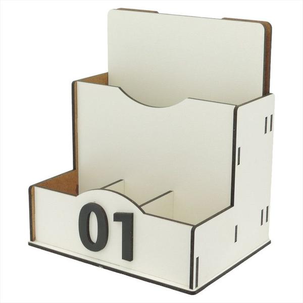 1 Porta Comanda de Mesa Sachê Guardanapo Temperos Numerados Branco - Modernarte Imagem de 1 Porta Comanda de Mesa Sachê Guardanapo Temperos Numerados Branco